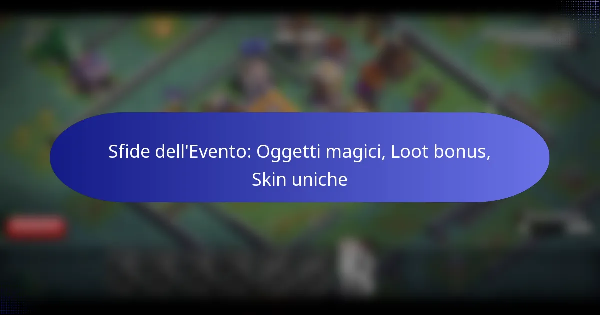 Read more about the article Sfide dell’Evento: Oggetti magici, Loot bonus, Skin uniche