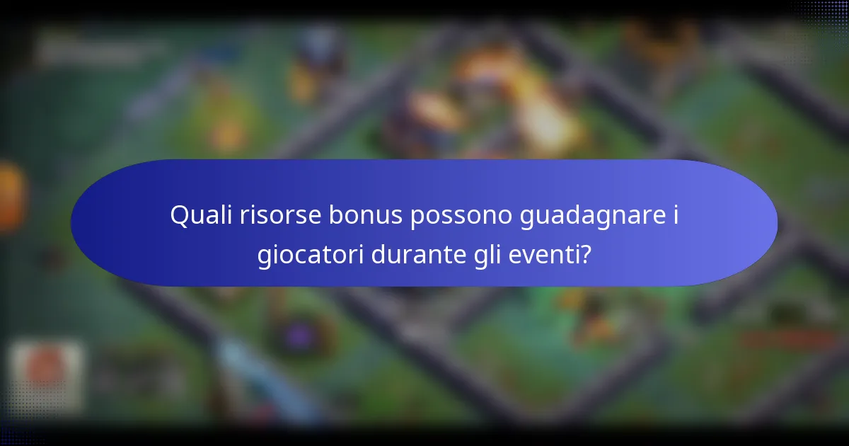 Quali risorse bonus possono guadagnare i giocatori durante gli eventi?